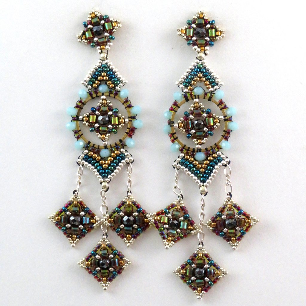 Statement Earrings Artisan Beaded